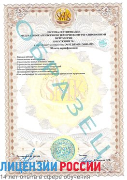Образец сертификата соответствия (приложение) Кулебаки Сертификат ISO 14001